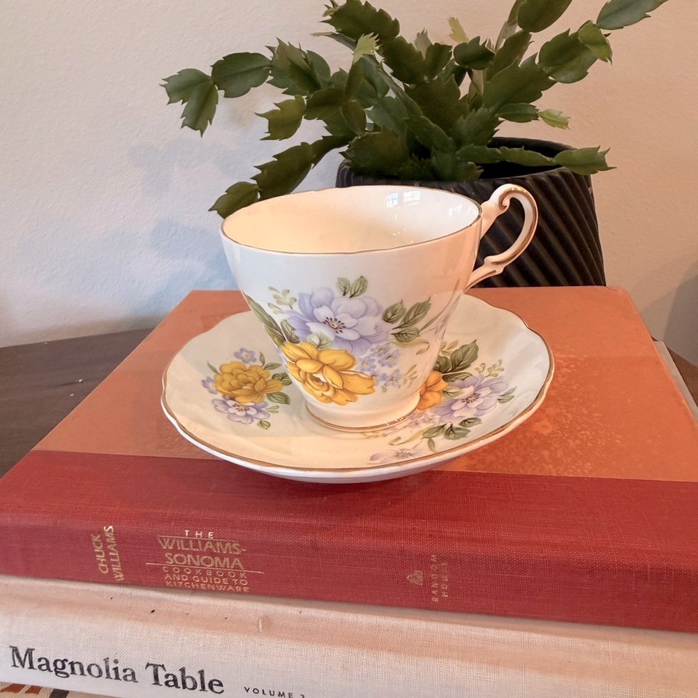 Hard to Find Regency English Bone China Teacup and Saucer